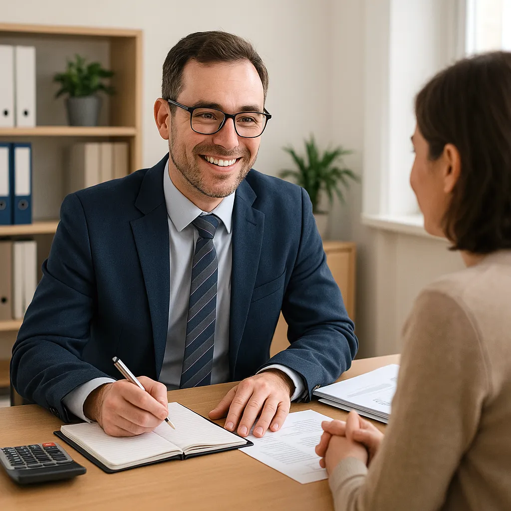 boekhouder met klant